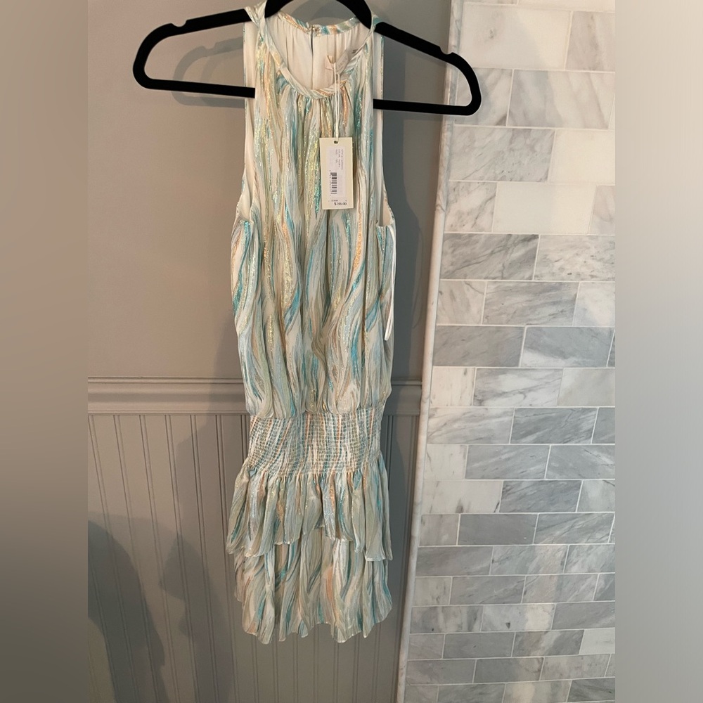 NWT Ramy Brook size XS dress multi-color metallic dress
